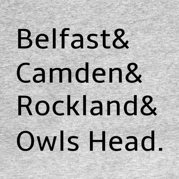 Belfast Camden Rockland Owls Head Maine by spiffy_design